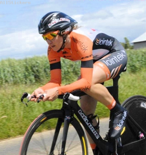 Déco casque, cadre et roue pleine pour Mélodie Lesueur